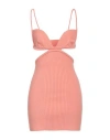 Off-white Woman Top Salmon Pink Size 6 Viscose, Polyester, Polyamide, Elastane In Pink