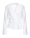 Off-white Woman Blouse White Size 0 Cotton In White