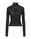 Off-white Openwork Logo Sweater Sweater, Cardigans Black In Black
