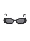 Off-white Women's 49mm Amalfi Solid Oval Sunglasses In Gold