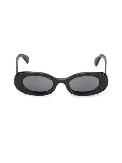 Off-white Women's 49mm Amalfi Solid Oval Sunglasses In Gold
