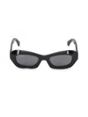 Off-white Women's 49mm Venezia Sculpted Rectangle Sunglasses In Gold