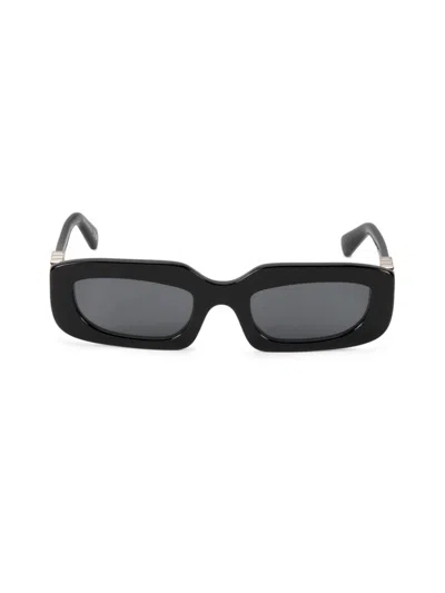 Off-white Women's 52mm Renton Plastic Rectangle Sunglasses In Black