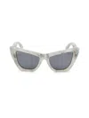 Off-white Women's 57mm Edvard Cat-eye Marble Sunglasses In Gold