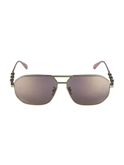 Off-white Women's 61mm Rectangle Sunglasses In Gray