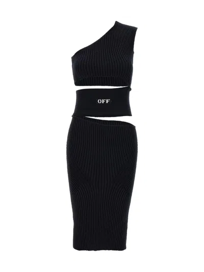 Off-white Women Abito 'micro Bouclè'