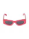 Off-white Women's Andy 53mm Rectangular Sunglasses In Red Dark Grey