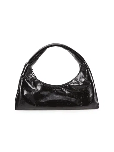 Off-white Women's Arcade Leather Shoulder Bag In Black