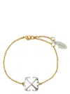 Off-white Bicolor Arrow Bracelet In Gold
