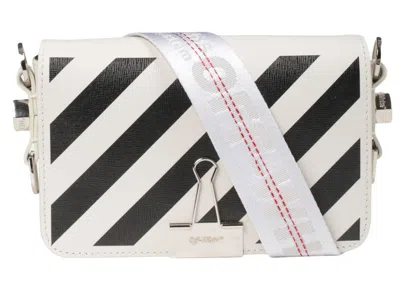 Pre-owned Off-white Women's Binder Clip Bag Diag Mini In Off/white/black In Multi