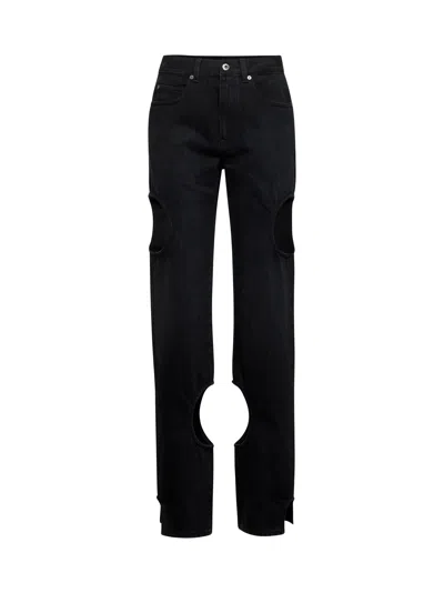 Off-white Off White Women Black Denim Meteor Jeans