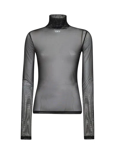 Off-white Off White Women Black Mesh Off Stamp Top