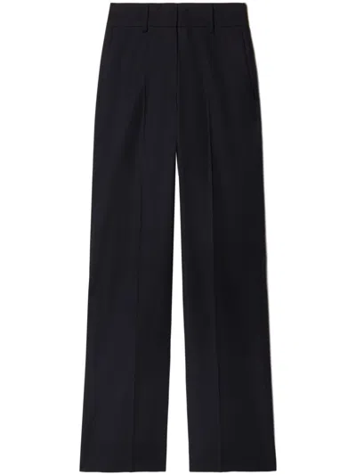 Off-white Women's Black Wool Embroidered Logo Trousers