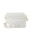 Off-white Women's Burrow Leather Crossbody Bag In White