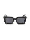Off-white Women's Catalina 55mm Solid Lens Square Plastic Sunglasses In Black