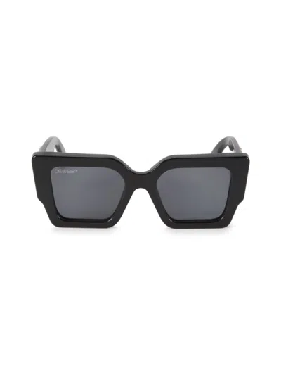 Off-white Women's Catalina 55mm Solid Lens Square Plastic Sunglasses In Black