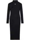 Off-white Off White Women Cotton Dress In Black