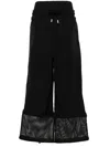 Off-white High-waist Wide-leg Trousers In Blackblack