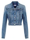 Off-white Off White Denim Jacket With Harness Details In Blue