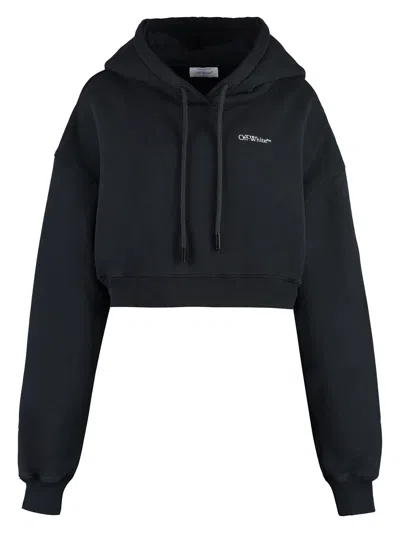 OFF-WHITE WOMEN'S CROPPED HOODIE