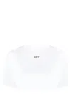 Off-white Women's Cropped T-shirt With Logo | Size Xs | Owaa081c99jer004 Color 0110