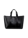 Off-white Women's Day Off Leather Tote Bag In Black