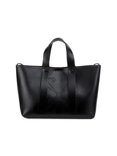 Off-white Women's Day Off Leather Tote Bag In Black