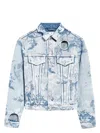 Off-white Printed Denim Jacket
