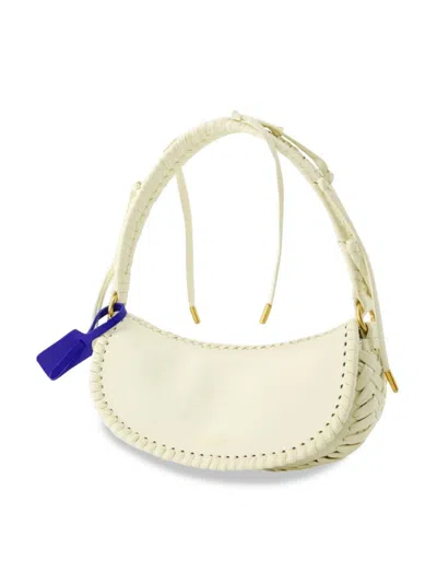 Off-white Edge Weaving Shoulder Bag - Leather - Beige In Off White