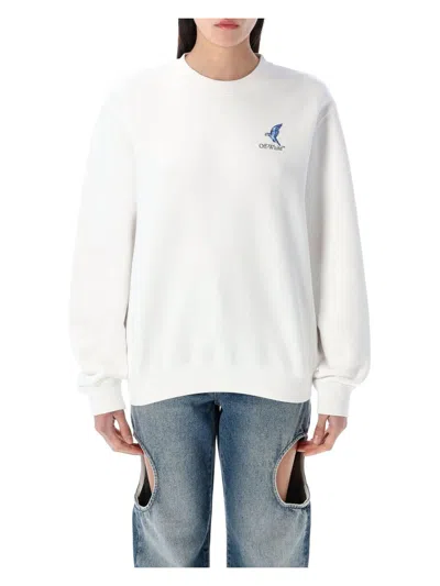 OFF-WHITE WOMEN'S FRESCO ARROW SWEATSHIRT | SIZE MEDIUM | 25POWBA055S25FLE001 COLOR 0110