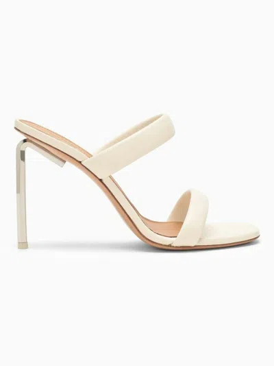 OFF-WHITE WOMEN'S HIGH LEATHER SANDAL | SIZE 37 | OWIH055S24LEA002
