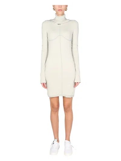 OFF-WHITE WOMEN'S HIGH NECK DRESS