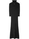 Off-white Off White Women's High-neck Long Dress In Black