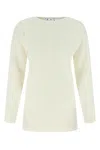 Off-white Off White Women Ivory Virgin Wool Sweater In White