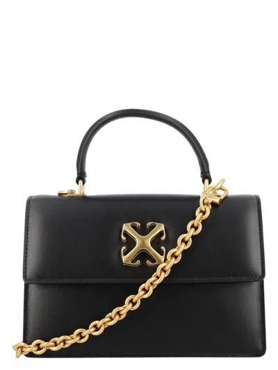 Off-white Women's Jitney 1.4 Top Handle Chain In Black