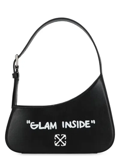 OFF-WHITE WOMEN'S JITNEY LEATHER SHOULDER BAG