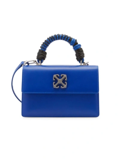 Off-white Women's Jitney Leather Top Handle Bag In Blue