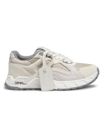 Off-white Women's Kick Off Leather Sneakers In Angora