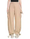 Off-white Women's Laundry Cargo Joggers In Beige