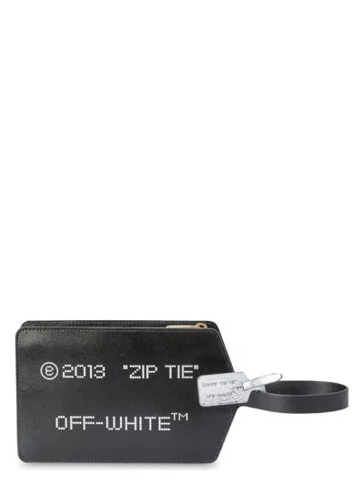 Off-white Women's Leather Clutch In Black