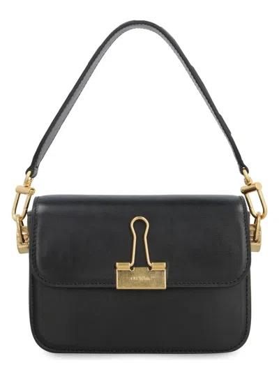 Off-white Women's Leather Small Plain Binder Handbag
