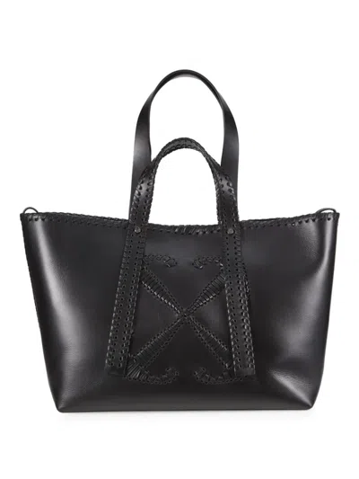Off-white Women's Leather Tote Bag In Black