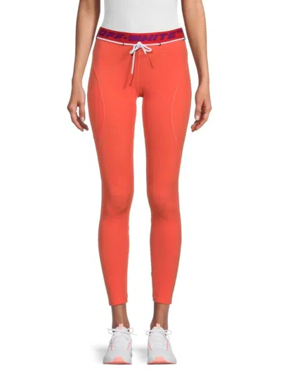 Off-white Women's Logo Band Leggings In Orange