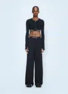 Off-white Off White Women Logo Band Pants In Black