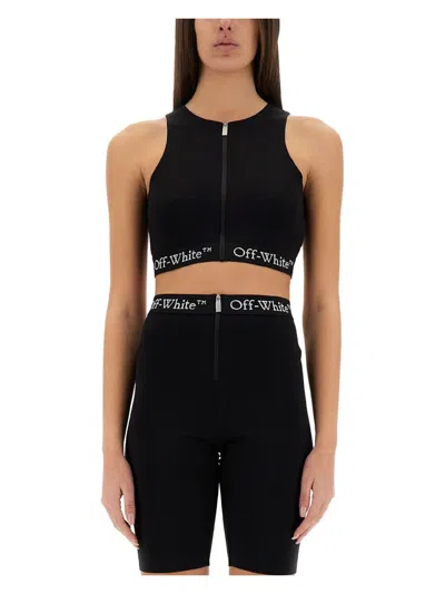 OFF-WHITE WOMEN'S LOGO BAND ROWING TOP