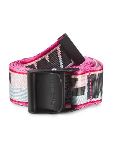 Off-white Women's Logo Belt In Pink
