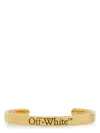 Off-white Logo Bangle Bracelet In Gold