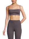 Off-white Women's Logo Bralette In Purple Grey