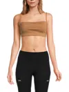 Off-white Women's Logo Crop Top In Brown