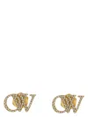 Off-white Earrings Embellished Letters In Gold